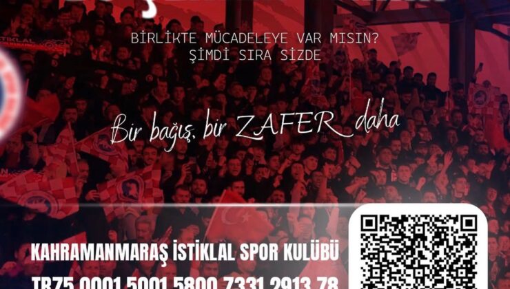 İstiklalspor Bu Şehrin Yarını İçin Destek Bekliyor: Kahramanmaraş Halkı Birlik Oluyor