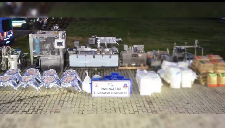 İzmir’de Dev Uyuşturucu Operasyonu: 1 Ton 625 Kilogram Hap Hammaddesi Ele Geçirildi