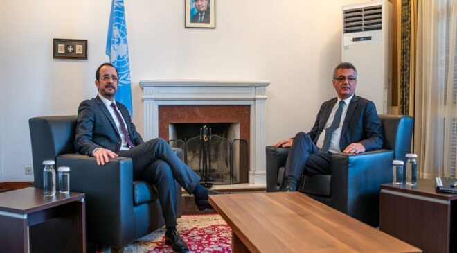 KKTC Cumhurbaşkanı Erhürman ve Rum Lider Hristodulidis Ara Bölgede Bir Araya Gelecek