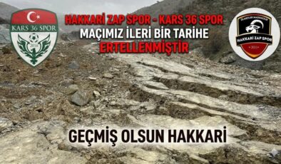 Heyelan Felaketi maça engel oldu