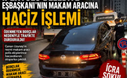 İpekyolu Belediyesi Makam Aracına Haciz İşlemi