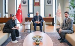 Kültür ve Turizm Bakanı Ersoy, Doğukan Manço ile Barış Manço Müzesi’ni Görüştü