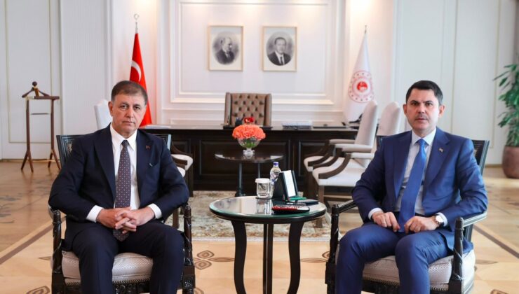 Bakan Kurum İzmir Büyükşehir Belediye Başkanı Tugay’ı Kabul Etti