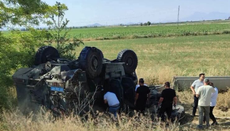Askeri araç devrildi, Mehmetçikler yaralandı